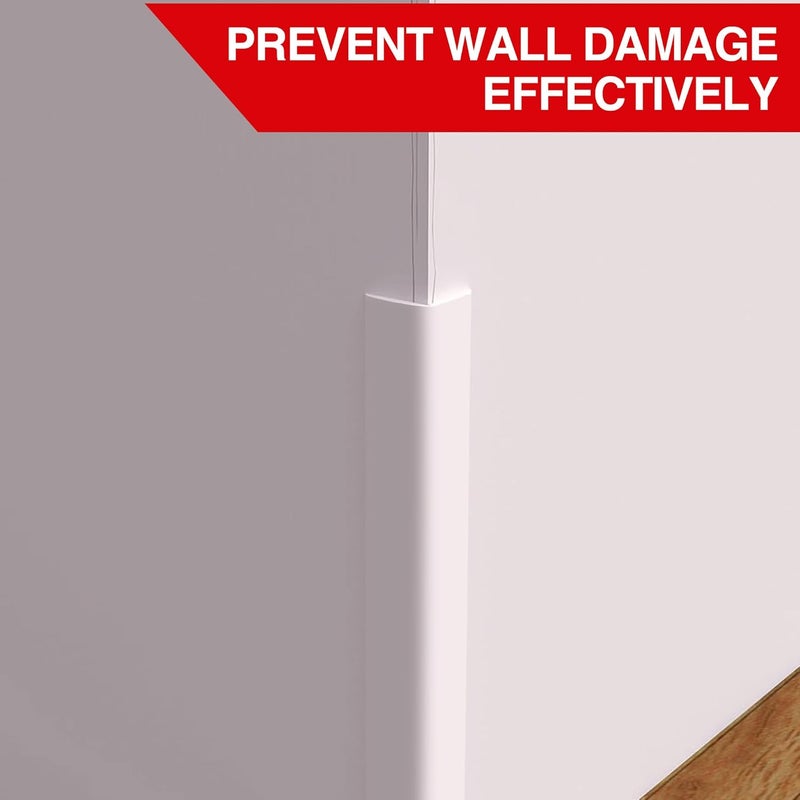 ROUIXSEN White Wall Ceiling Molding Trim 2.4 Inch x 40 Feet, Corner Protector Edge Guard Peel and Stick Wall Trim Moulding Corner Molding Trim Caulk Strip, Self Adhesive Trim for Wall Edge, Ceiling, Countertop - Image 2